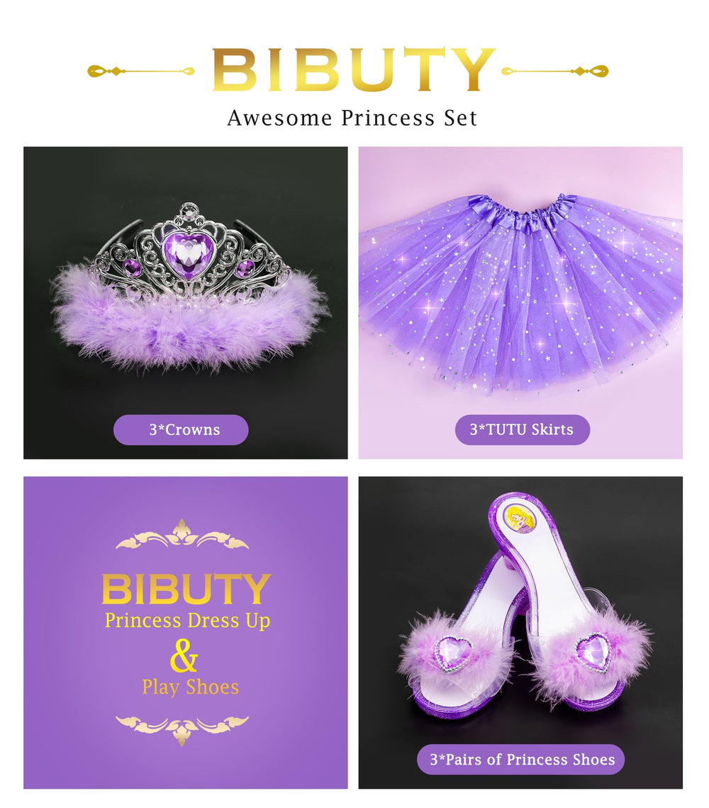 Bibuty tutu skirts provide twirl-worthy flair for pretend adventures.