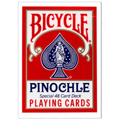 Bicycle Deluxe Pinochle pack shot showing 1 dozen decks for versatile game setups