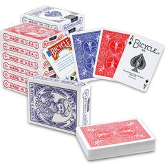 Bicycle Great Mogul Rider Back 12-pack decks in collectible box for game nights.