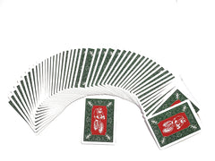 Bicycle Green Back Red Santa jokers add playful flair to games.