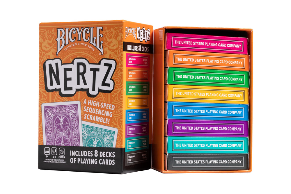 Bicycle jumbo index cards provide clear readability for all ages