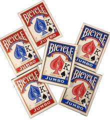 Bicycle Jumbo Index playing cards by Las Vegas Poker Chips with jumbo numbers for quick reads