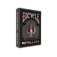 Bicycle Metalluxe premium tuck box with gold accents.