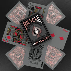 Bicycle Metalluxe three-pack presentation ideal for display.