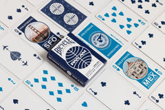 Cairo court cards on Bicycle Pan Am Air deck for an exotic game-night touch.
