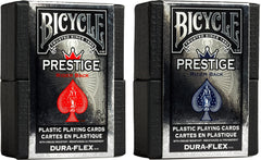 Bicycle Prestige waterproof card case with two decks for on the go durability