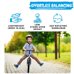 Bicystar 16-inch balance bike adjustable seat demonstrates growth compatibility
