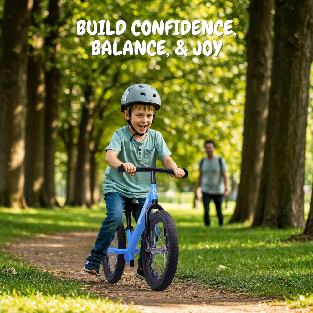 Bicystar 16-inch balance bike preassembled pack ready for quick setup