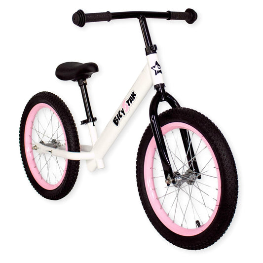 Bicystar balance bike pedal-free design helps kids learn balance quickly.