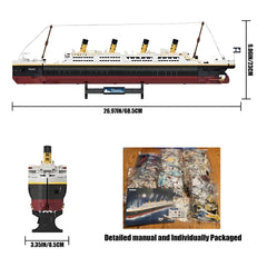 BIDIUTOY Titanic model kit durable blocks ensure long-lasting builds for repeat enjoyment