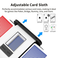 BIFTU shuffler adjustable card slot fits poker, Uno, and more.