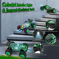 BIFYTON green RC car front bumper highlighting durable build
