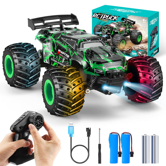 BIFYTON remote control car green front view for outdoor play