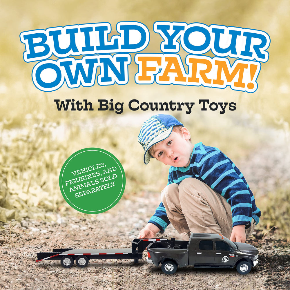 Big Country Toys trailer stand shown in up and down positions
