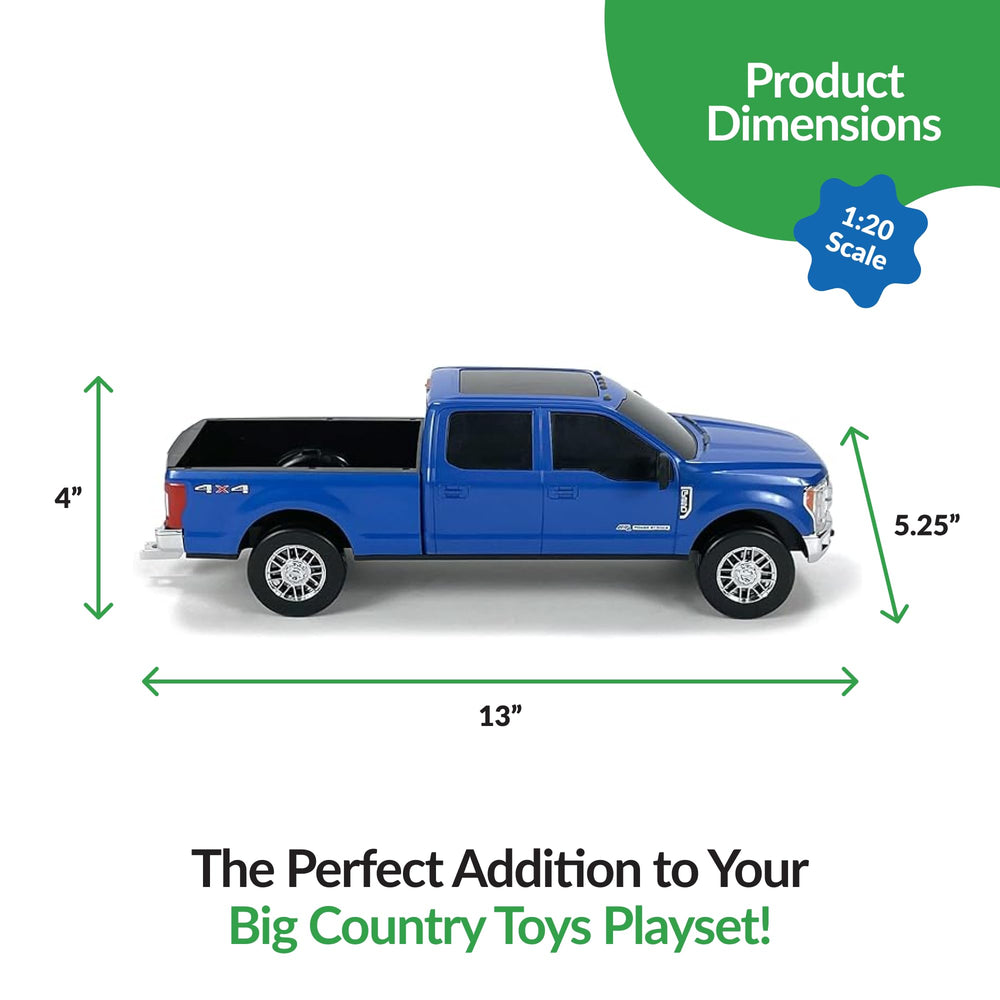 Big Country Toys Ford F250 truck with gooseneck hitch for trailer connections.