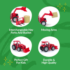 Big Country Toys hay bale detail with holes for easy attachment.