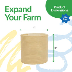 Big Country Toys hay bales with holes for fork attachment interaction.
