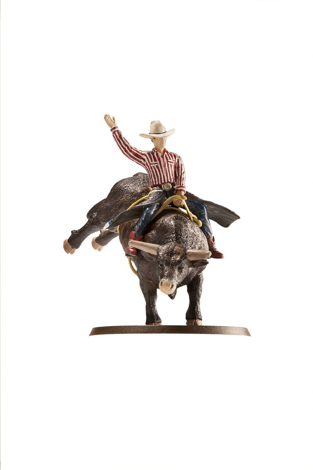 Big Country Toys Lane Frost & Red Rock bull riding figurine, hand-painted for realistic rodeo play
