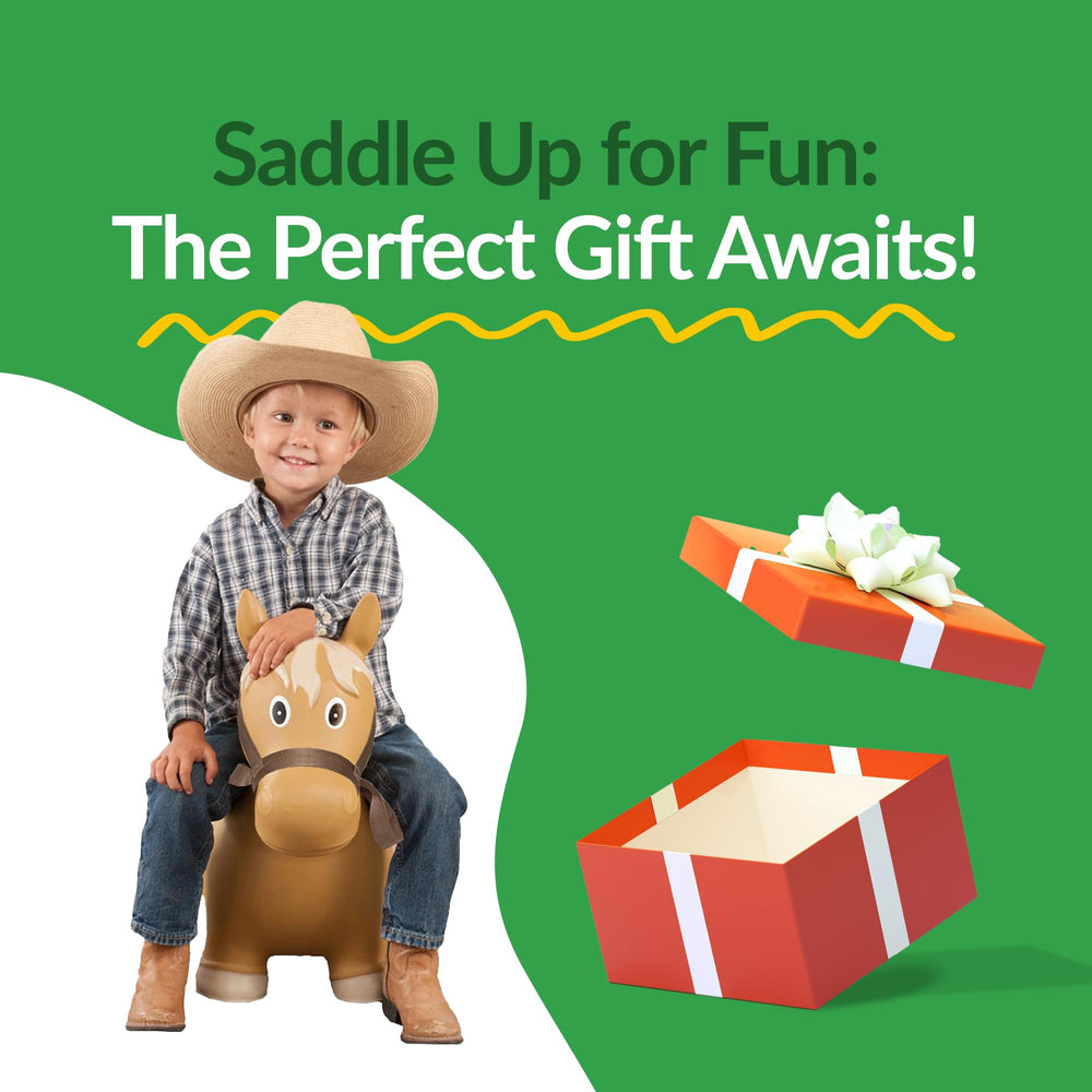 Big Country Toys Lil’ Bucker Horse suited for indoor and outdoor play.