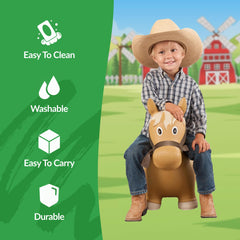 Big Country Toys Lil’ Bucker Horse reins and bridle for authentic rodeo play.