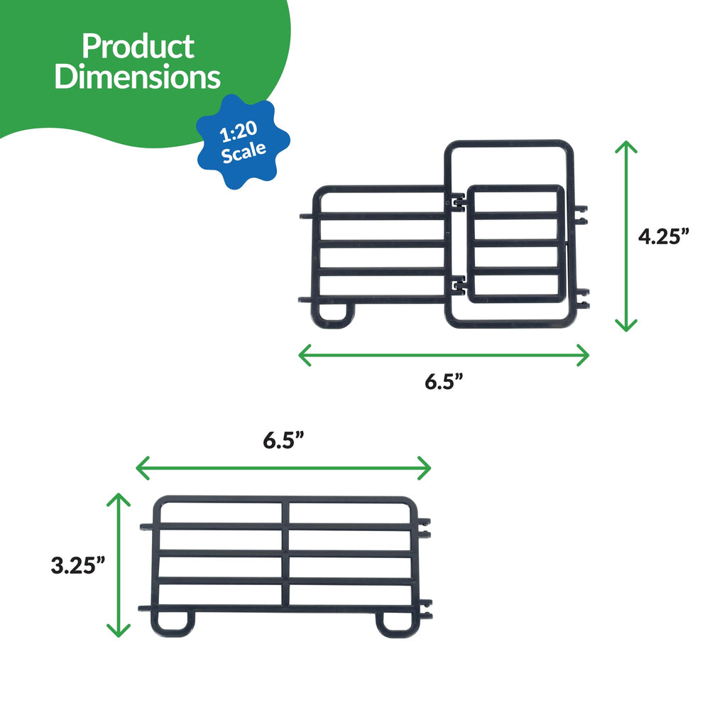 Big Country Toys play-ready corrals help kids organize animal scenes.