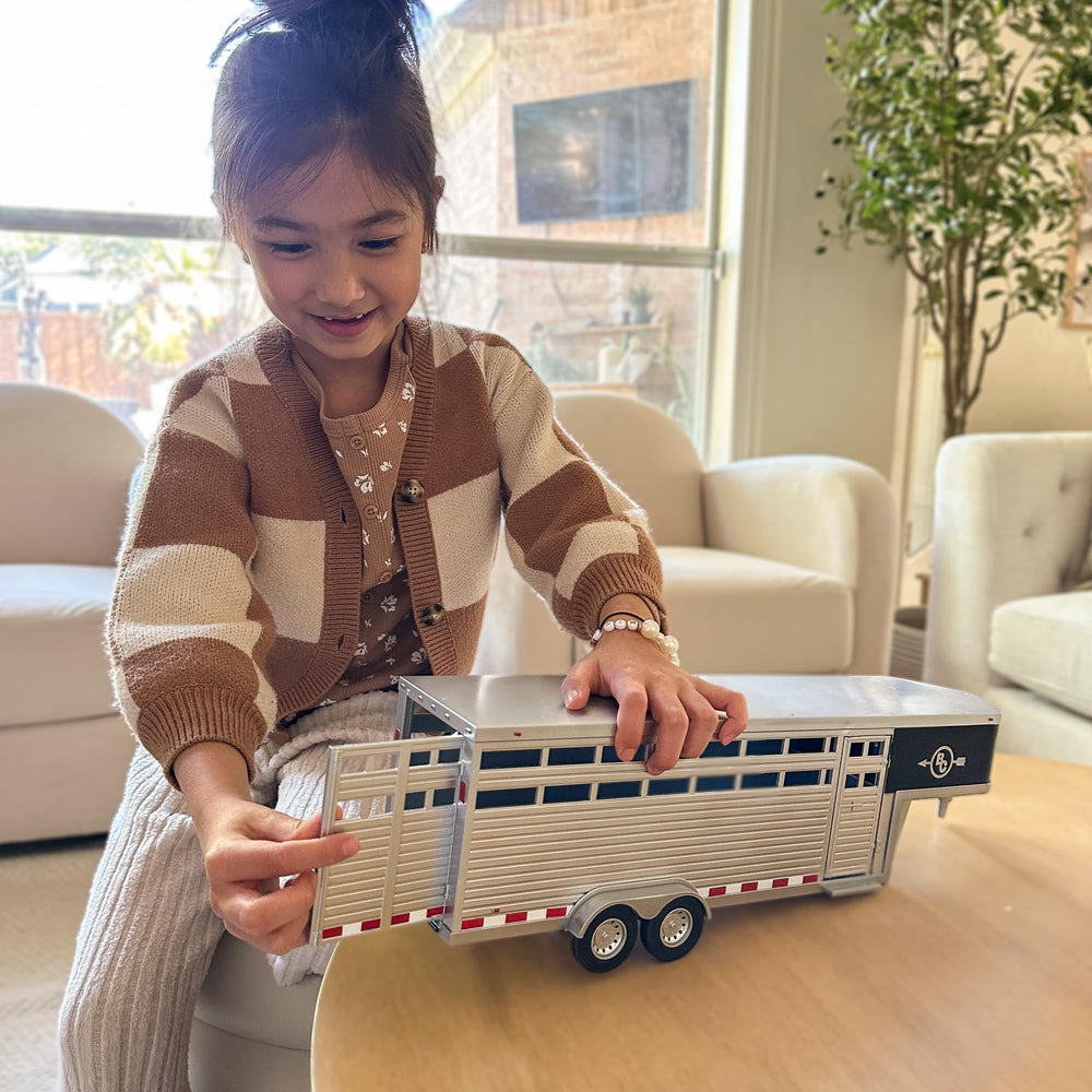 Big Country Toys Sundowner trailer durable plastic construction for lasting play.