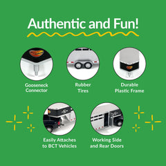 Big Country Toys Sundowner trailer side door provides convenient side access.