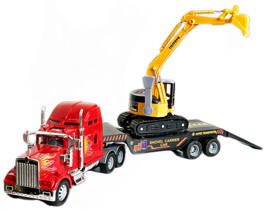 Big Daddy Big Rig front view highlights durable tractor-trailer for realistic play.