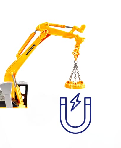 Big Daddy excavator loading action invites hands-on construction play.