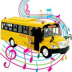 Big Daddy Huge Yellow School Bus side view highlights sturdy build and bright finish.