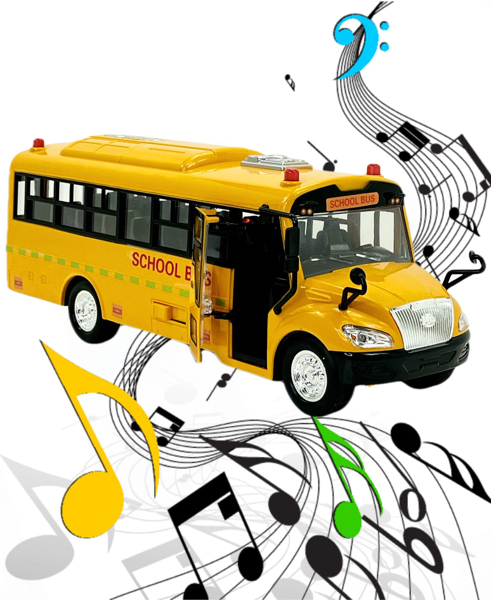 Big Daddy Huge Yellow School Bus size fits small hands for easy carrying.