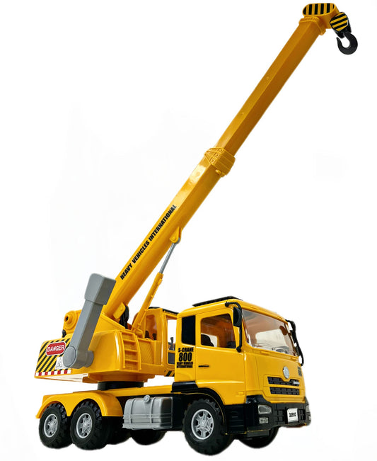 Big Daddy Trucks friction-powered crane in action for imaginative play