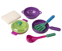 Big Mo's Toys 28-piece cookware with pots and ladle for kids' role-play dining