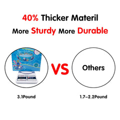 Big Summer 3 Rings Kiddie Pool durable vinyl resists punctures for longer use.