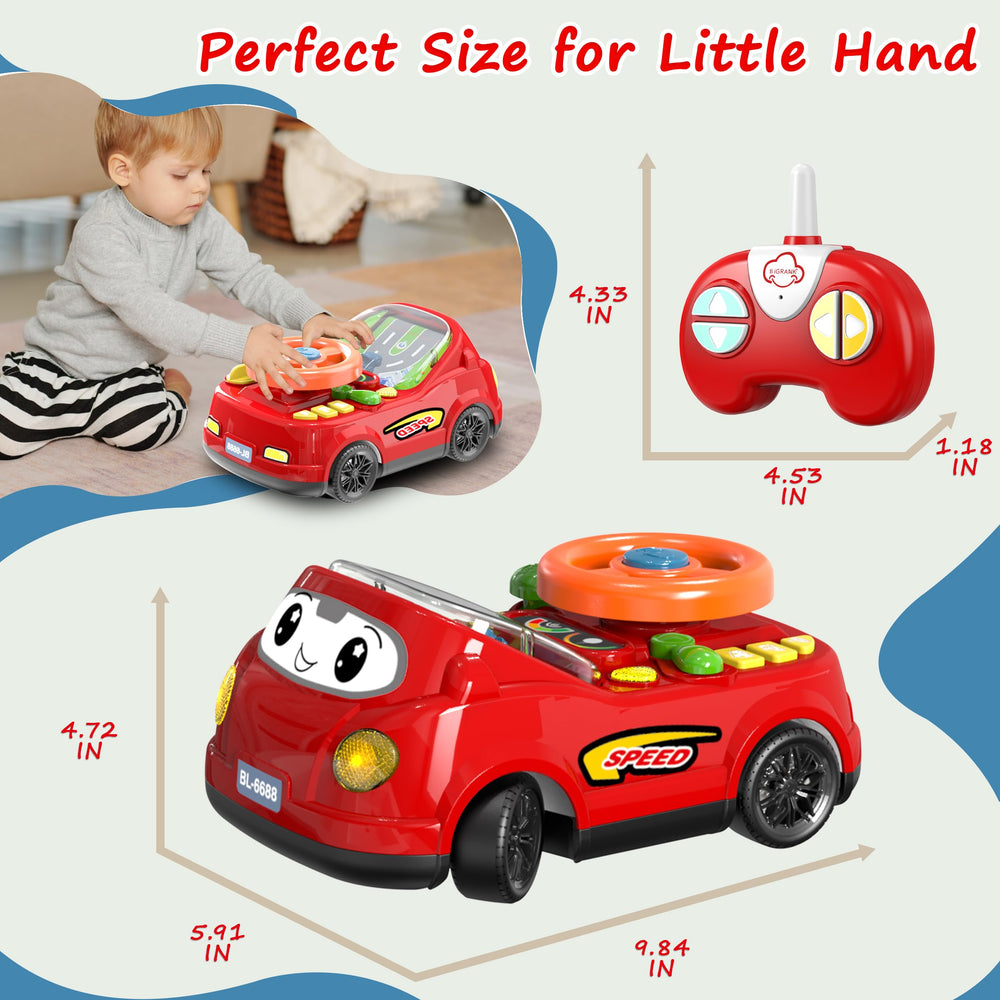 BIGRANK remote 4-buttons offers easy one-hand control for toddlers learning mobility.
