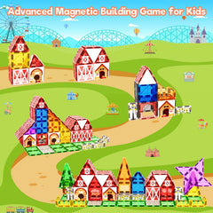 BigShu magnetic tiles animal figures for storytelling and fine motor practice