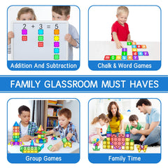 Kids building with BigShu tiles in action promoting cooperative play and spatial awareness.