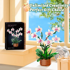 Bilinott Orchid blocks decorate office or living room with maintenance-free charm.