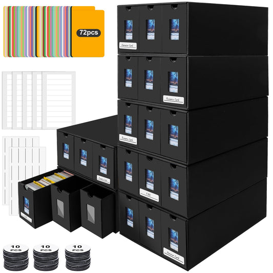 BILIPLE 21000+ card storage box for Commander displays durable cardboard