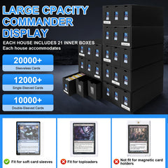 BILIPLE 60 card dividers organize decks by color for quick access