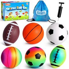 Billeeit 5 inch football ball for toddlers with safe grip during outdoor play