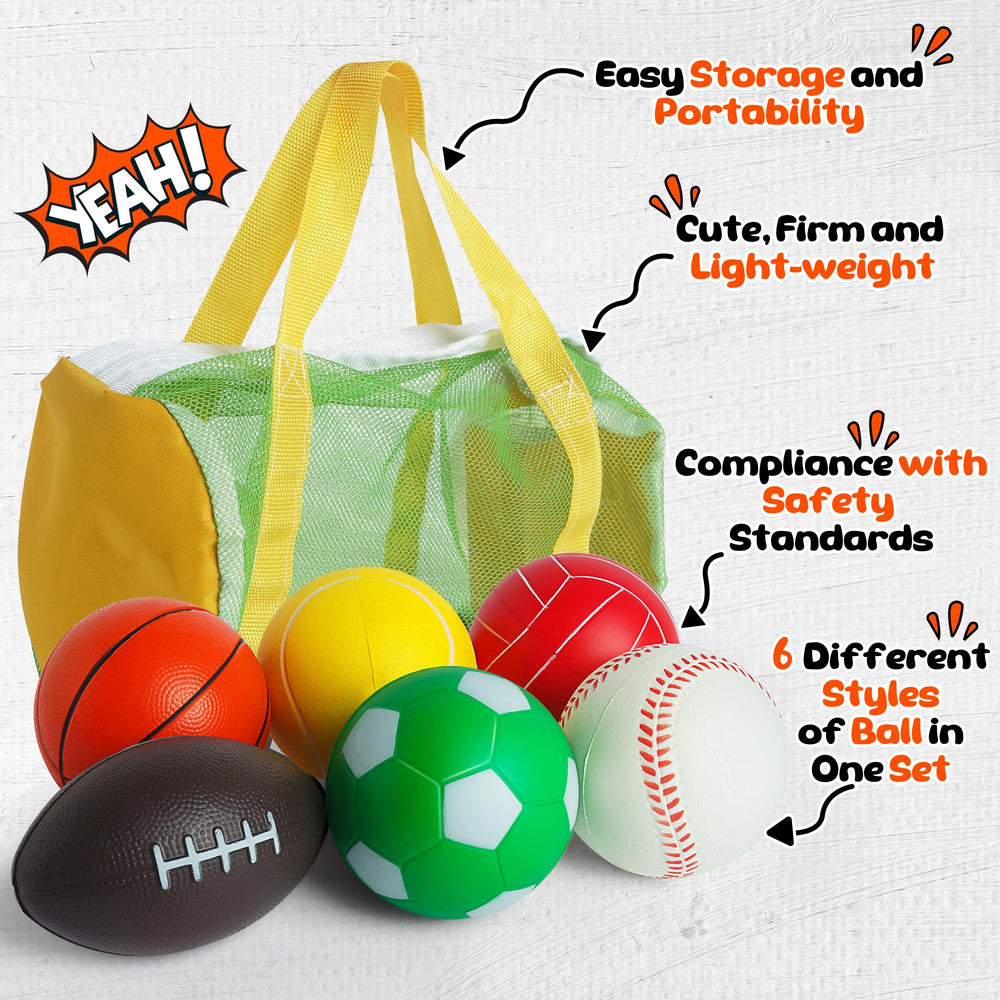 Billeeit mini basketball ball; durable foam ideal for kicks and passes.