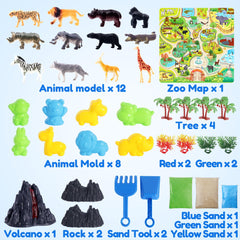 Billeeit sand kit with three colors for lifelike landscapes.