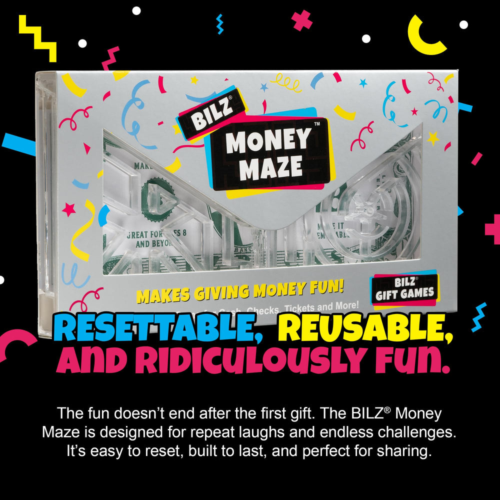 BILZ Money Maze reusable durability underscores a sustainable gift idea.