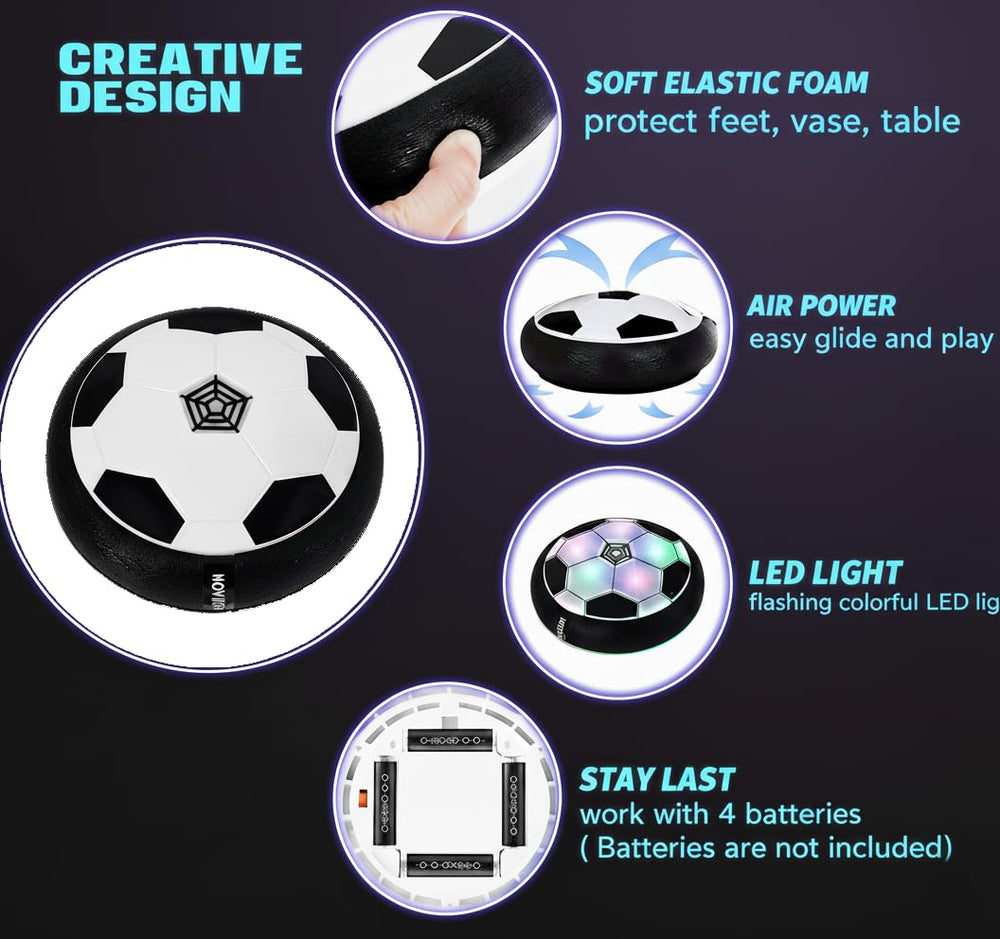 Binggle Hover Soccer Ball uses elastic foam for safe kicking