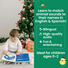 Binibi La Granja pig page adds interactive sounds for bilingual vocabulary recall.