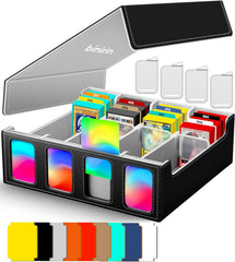 Binirin trading card storage box front view showing large MTG deck capacity