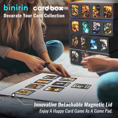Binirin box side with card supporters to organize groups