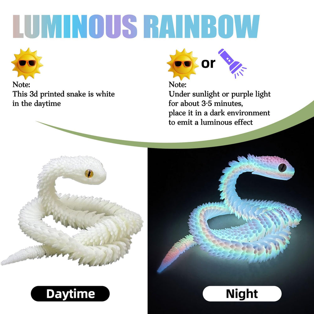 Binvin 24inch snake-viper demonstrates flexible poses for creative, interactive scenes.