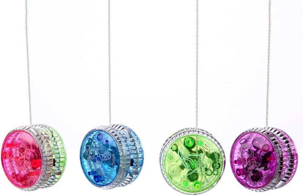 Bioristar 8-pack set with vivid light-up yoyos for group games